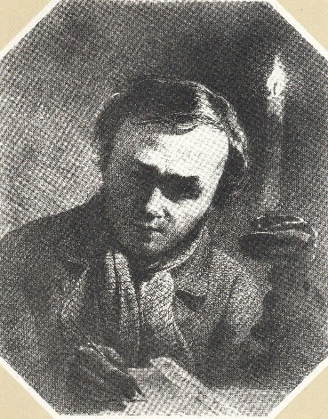 Image - Taras Shevchenko: Self-portrait with a Candle (1860)